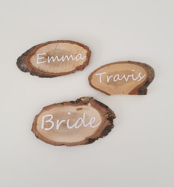 Rustic Name Label Name Tags For Rustic Weddings Personalised Vintage Rustic Name Tag