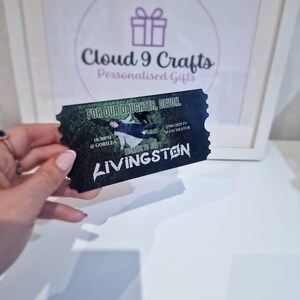 Personalised Acrylic Concert Ticket, Custom Gift, Personalised Event Ticket, Concert, Comedian, Live Show, Memorabilia, Souvenir Ticket immagine 8