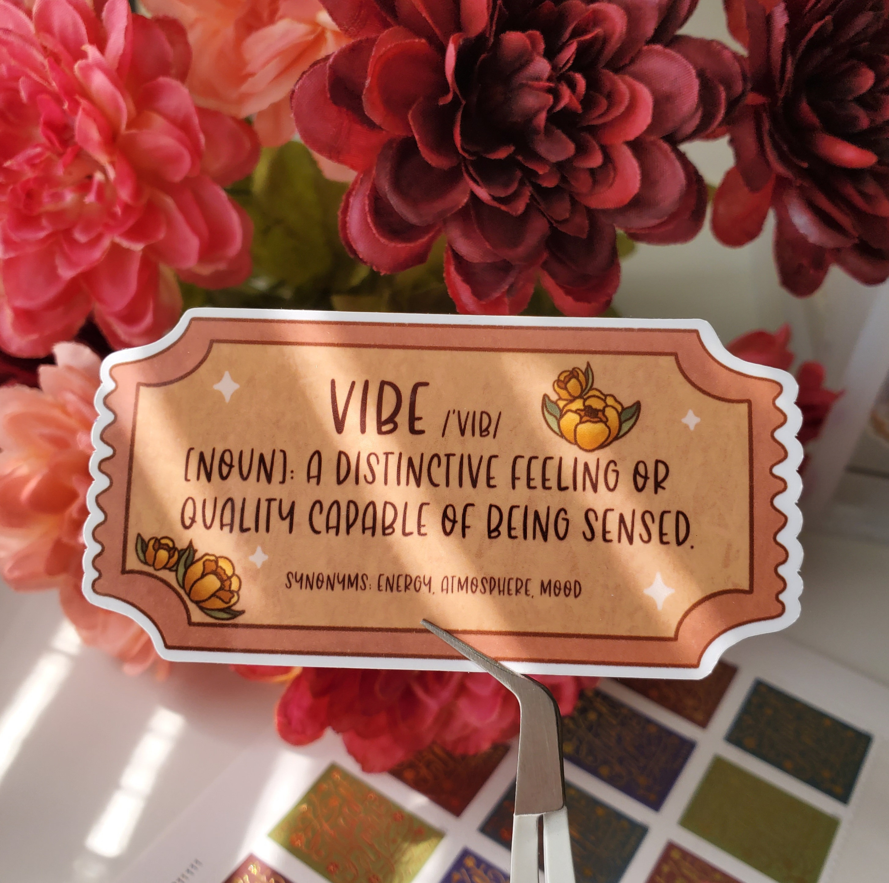 Vibe Definition Sticker Vibe Definition and Synonyms Aesthetic Movie