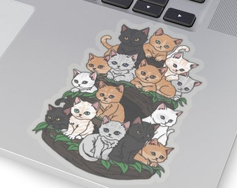 Cute Meowntain kitty Sticker