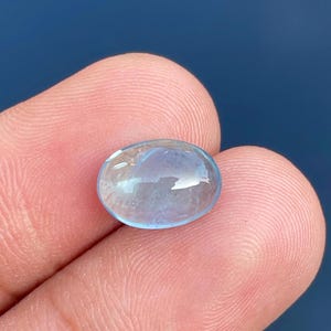 Aquamarine Cabochon Oval 100% Natural Aquamarine Gemstone Cabochon, Loose Aquamarine Cabochon• 7.50x10.50mm• 2.60cts Making For Jewelry,