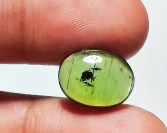 Tourmaline Cabochon Oval Loose Gemstone Tourmaline Oval Shape Green Tourmaline Oval Shape Tourmaline Cabochon Size :-10×13mm 5.15cts