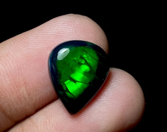Black opal cabochon Black fire Opal-Ethiopian Black Opal-Welo fire opal-TOP QUALITY Honeycom Opal - OPAL Pear .Natural Opal 12x15mm 3.80cts