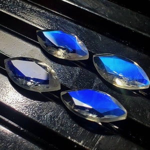 Rainbow Moonstone Faceted cut Marquise 4×8MM, Blue Moonstone, nice Quality Moonstone, Fine Blue Sheen on Loose Gemstone Making For Jewelry