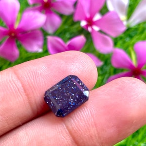 Blue Sandstone Faceted Octagon Top Grade Quality Sandstone. Loose Sandstone. Sandstone Gemstone ( 10x14 MM) Making For Jewellery. 5.50cts,