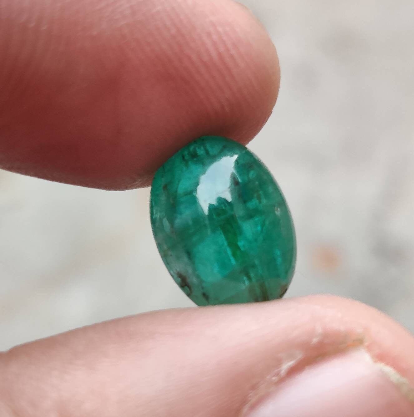 Émeraude Naturelle De Zambie – 1,43 Ct, Ovale, Transparente, Non Traitée