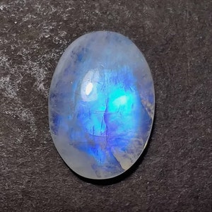 Rainbow Moonstone Cabochon Oval Shape  Blue Moonstone , Rainbow Moonstone top Quality, size- 13.50×19mm. 11.50cts