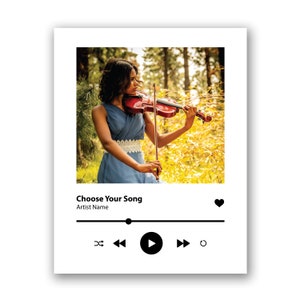 Choose Your Song Custom Music Poster Music Player Print Wall Art