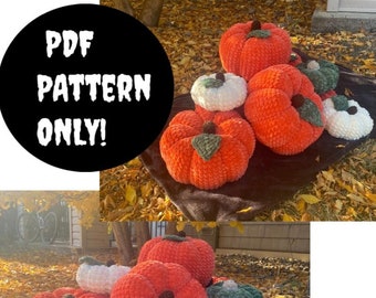 CROCHET PATTERN - Halloween Square - Jack O Lantern Pumpkin - PATTERN ...