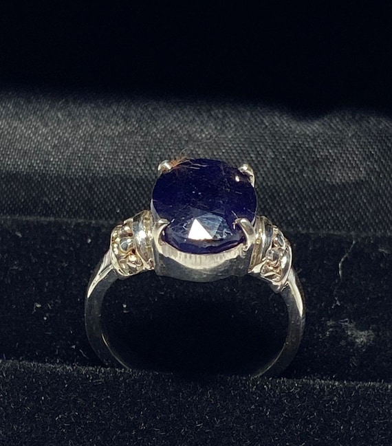 Divya Shakti Blue Sapphire / Nilam / Neelam Gemstone Panchadhatu Ring AAA  Quality (Simple Design) - Divya Shakti Online