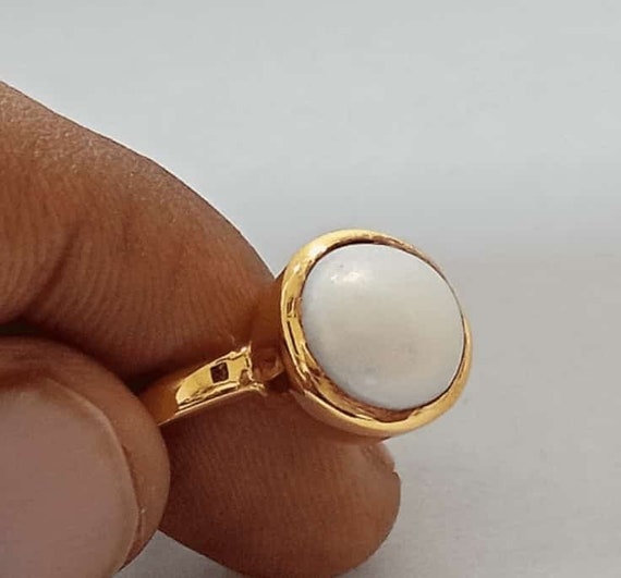 Pearl Gold Ring (Design AP17) | GemPundit