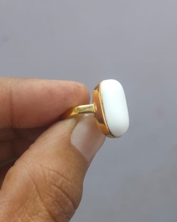 Natural White Coral Silver Ring; Original & Certified Astrology Remedial  Products, Rudraksh, pooja samagri, vastu, mala