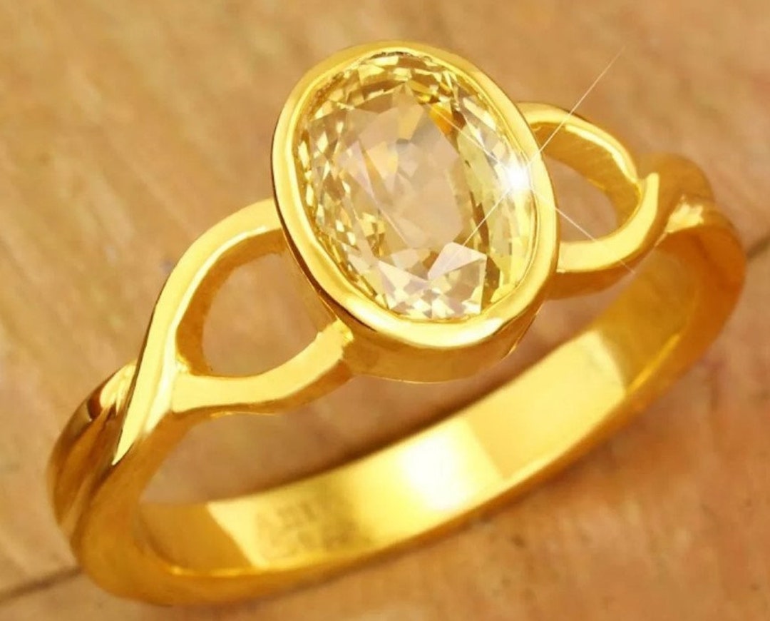 yellow sapphire rings, pukhraj stone price per ratti, topaz stone benefits,  sapphires for sale, vintage sapphire ring – CLARA