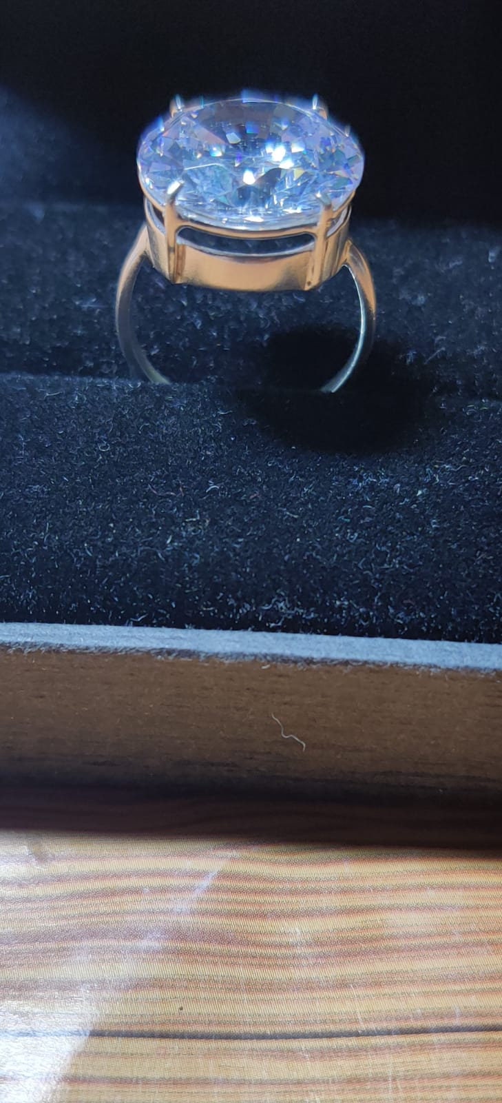 Large diamond hotsell ring keyring