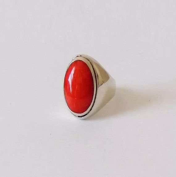 Moonga stone ring design for man deals