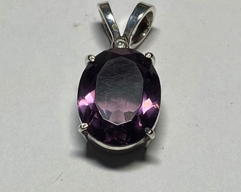 Certified Alexandrite Necklace 5.15 Carat Natural Real Genuine Earth Mined June Birthstone Sterling Silver Jewelry Pendant Gift For Her