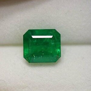 Emerald Colombian 4.40 ct Natural Octagon loose gemstone faceted stone Emerald Gemstone Birthstone Emerald Faceted Emerald Gift For Her