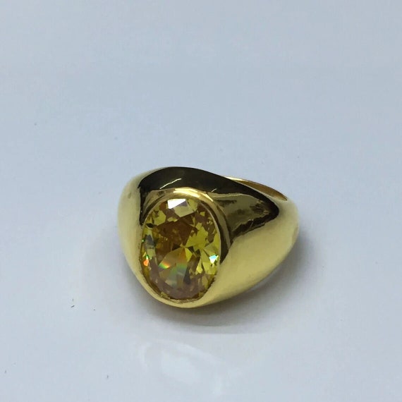 Natural Certified Yellow Sapphire/pukhraj Gemstone Ring Astrology Ring in  Panchdhatu Handemade Ring for Unisex - Etsy