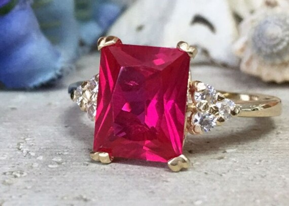 Statement ruby sale ring