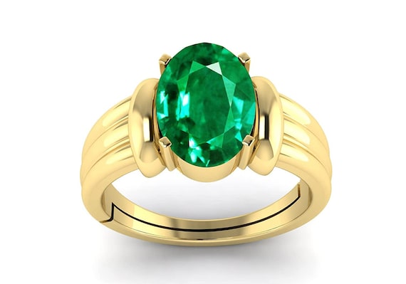 1 Gram Gold Plated Green Stone with Diamond Best Quality Ring for Men -  Style B187 – Soni Fashion®