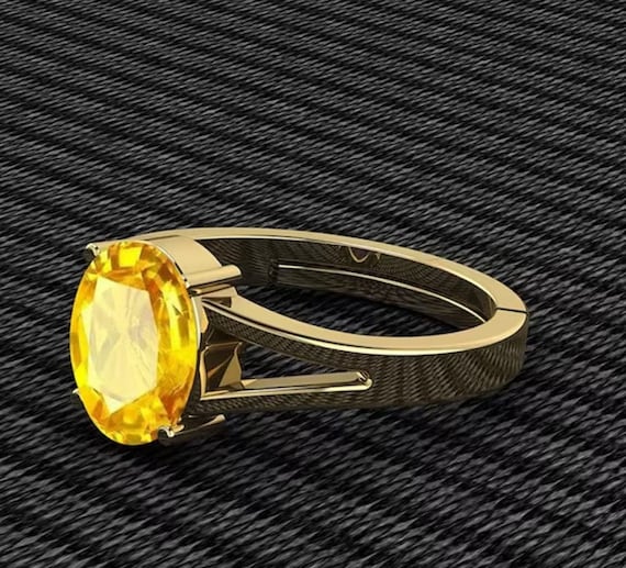Blue Sapphire 18K Gold Ring, Stylish Men Ring, Men Ring, Men Jewelry | eBay