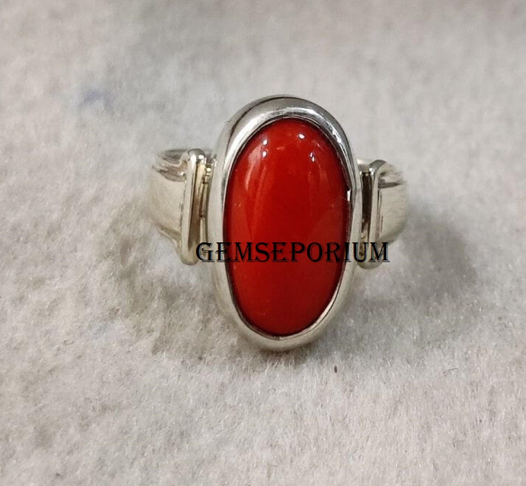 Ashtadhatu Munga Ring (मूंगा अंगूठी) | Buy Energized Coral Mudrika