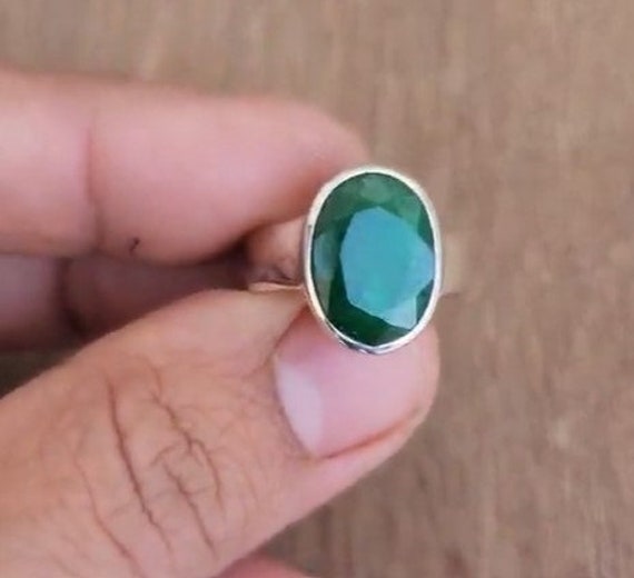 Jaipur Gemstone Emerald / Panna Ring Natural Original Panna Gemstone Stone  Emerald Silver Plated Ring Price in India - Buy Jaipur Gemstone Emerald / Panna  Ring Natural Original Panna Gemstone Stone Emerald