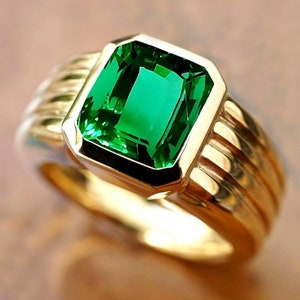 Natural Certified Emerald / Panna Gemstone Ring for Woman and Men's ...