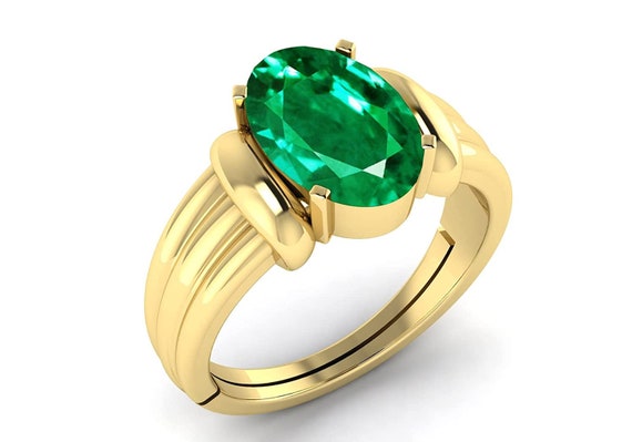 Top Quality Green Emerald Gold Ring | Panna Stone Gold Ring Design - YouTube