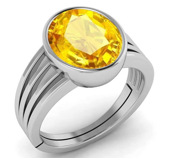 yellow sapphire ring, pukhraj stone benefits hindi, guru stone, yellow  topaz stone, pukhraj stone test, pukhraj benefits – CLARA