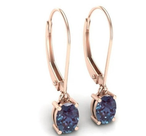 Alexandrite dangle sale earrings