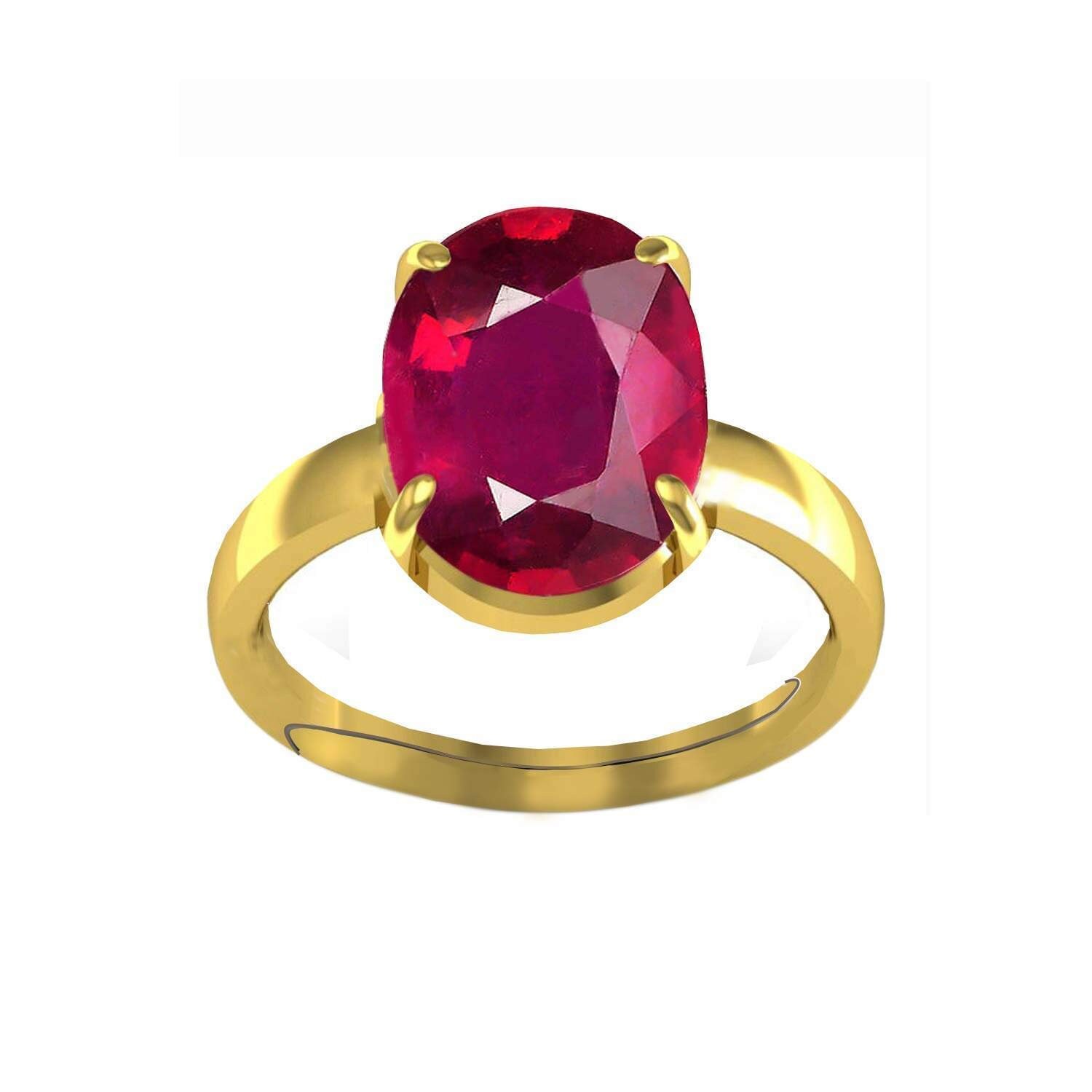 7.25 Ratti Natural Certified Ruby Manik Gemstone Panchdhatu - Etsy Canada |  Red gemstone ring, Natural ruby ring, Gold rings stackable
