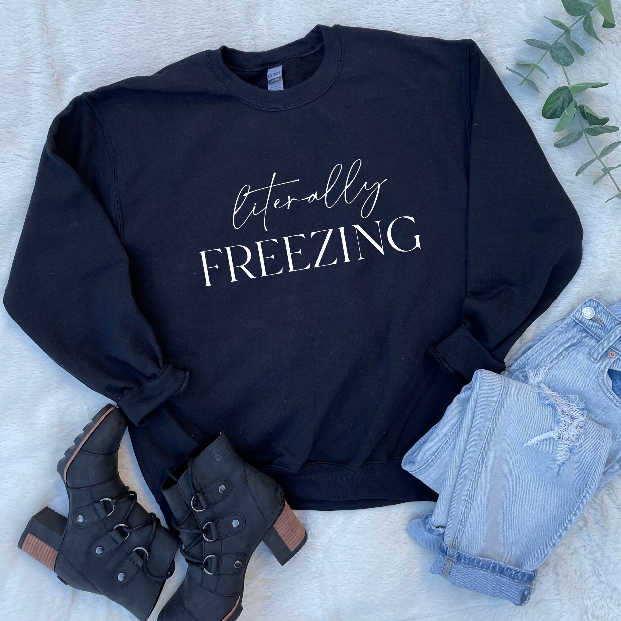 literally freezing sweatshirt