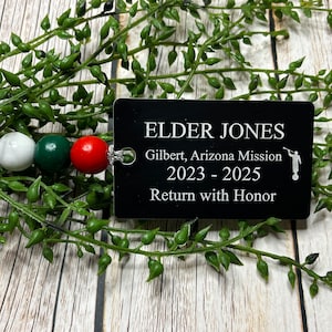 LDS Missionary tag ornament