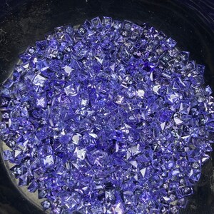 Natural Tanzanite Princess Cut Stones: 3mm Gemstone Lot (20pcs)