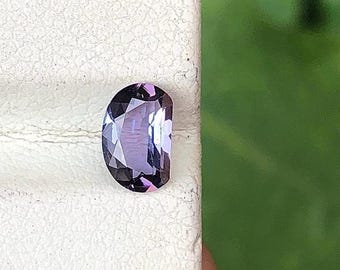 Unheated Purple Tanzanite Gemstone: D Cut, Loupe Clean, .65 CT