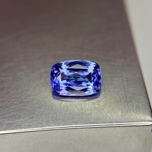 Mesmerizing Natural Tanzanite Long Cushion: Radiant Blue Elegance, 1.40 CT, Eye Clean Gem