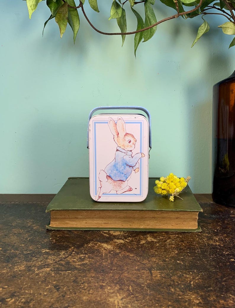 Vintage Peter Rabbit Tin With Handle - Etsy