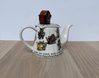 PAUL CARDEW Teapot Woodmanton China Co. Market Stall Signed P