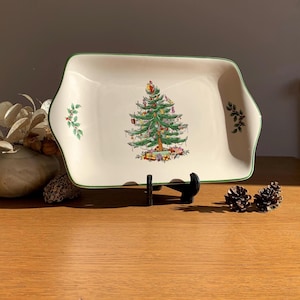 Spode Christmas Tree Board Ceramic Cheese Platter B1