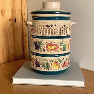 Vintage Large  Rumtopf Jar | Scheurich Keramik Rumpot Kitchen Storage