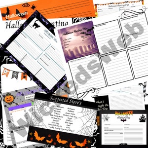 Halloween Hunter’s Planner Downloadable pages