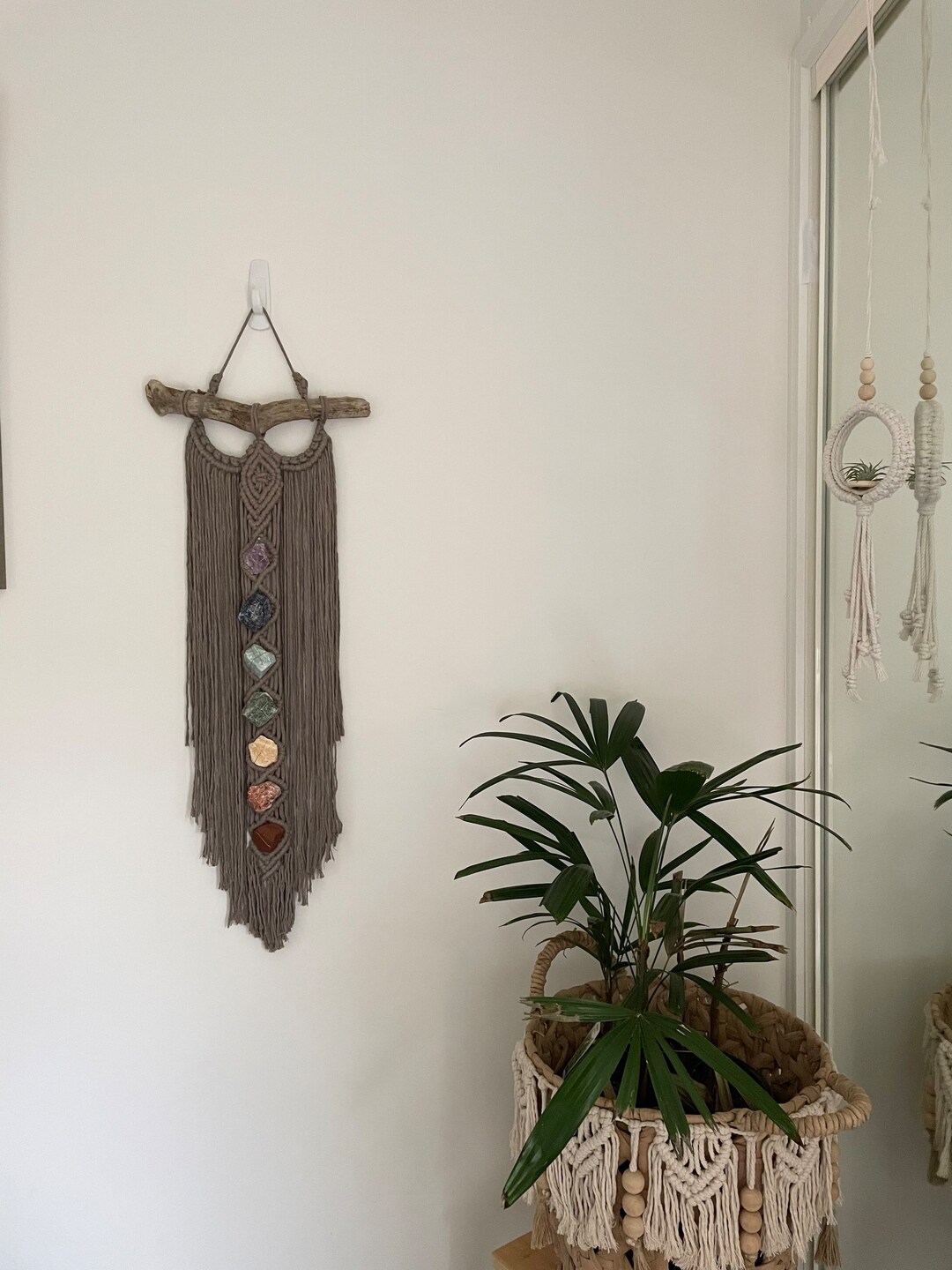 Chakra Macrame Wall Hanging Chakra Crystal Set Macrame Etsy Australia