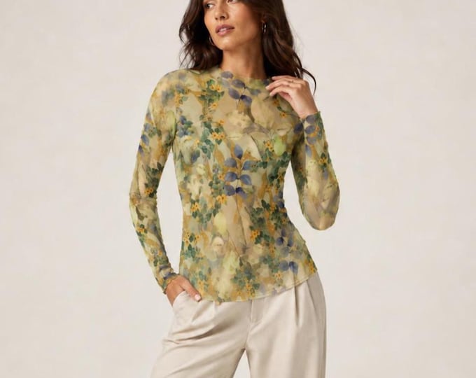 Botanical Women's Mesh Top