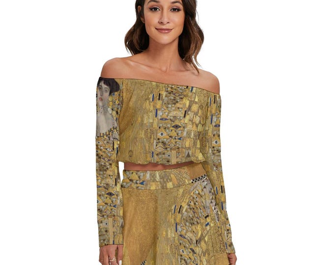 Klimt Women's Off-shoulder Top And Skirt Set