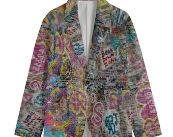 Graffiti Art Blazer: Unisex Urbane Baumwolljacke