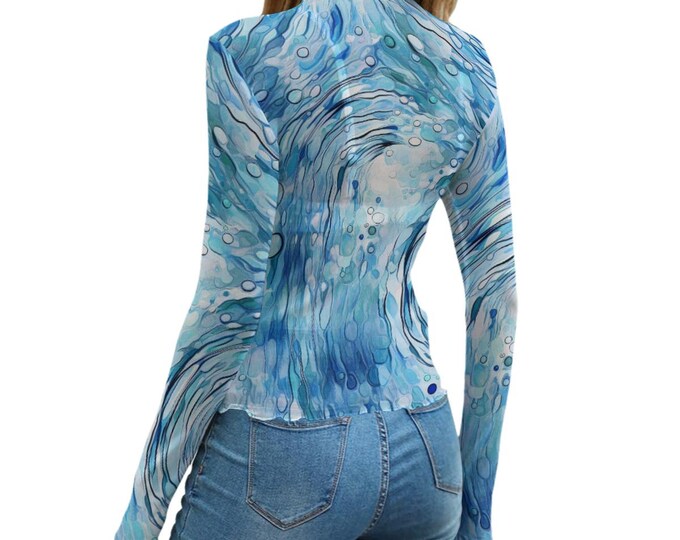 Aqua Flow Women's Mesh Crop Top