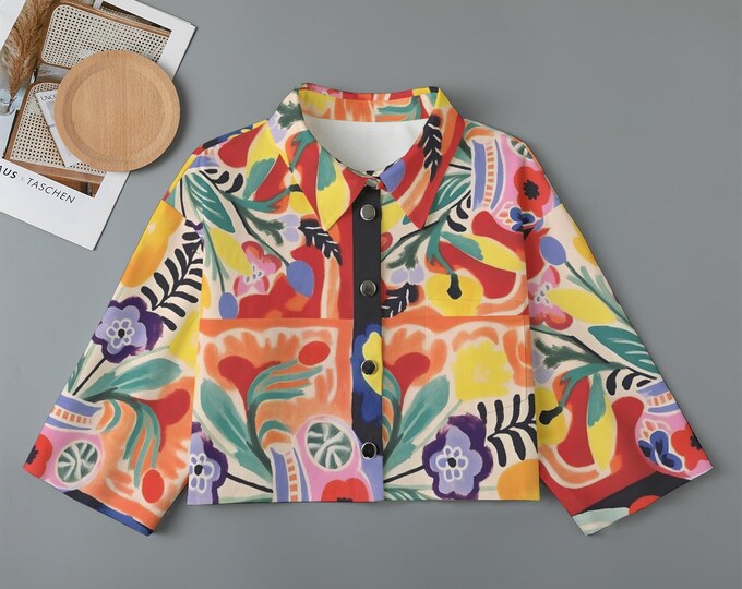 Flora Women's Cropped Cotton Jacket