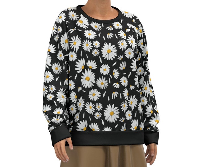 Daisy Crush Women's Sweatshirt 3 Colors /Pullover Hoodie/Full Zipper 100% Cotton Jacket