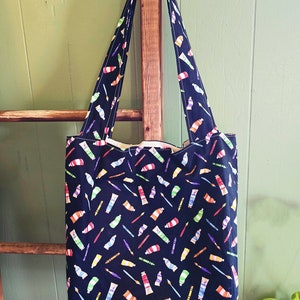 Sacola do artista de &lt;br&gt; Entrega Rápida? Sacola de algodão | Bolsa espaçosa para materiais de arte | Ideia de presente artesanal